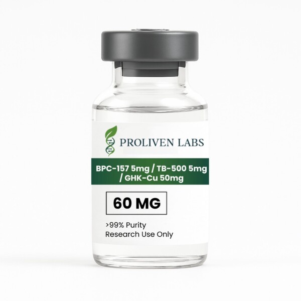 Glow Peptide Blend (BPC-157 5mg / TB-500 5mg / GHK-Cu 50mg)