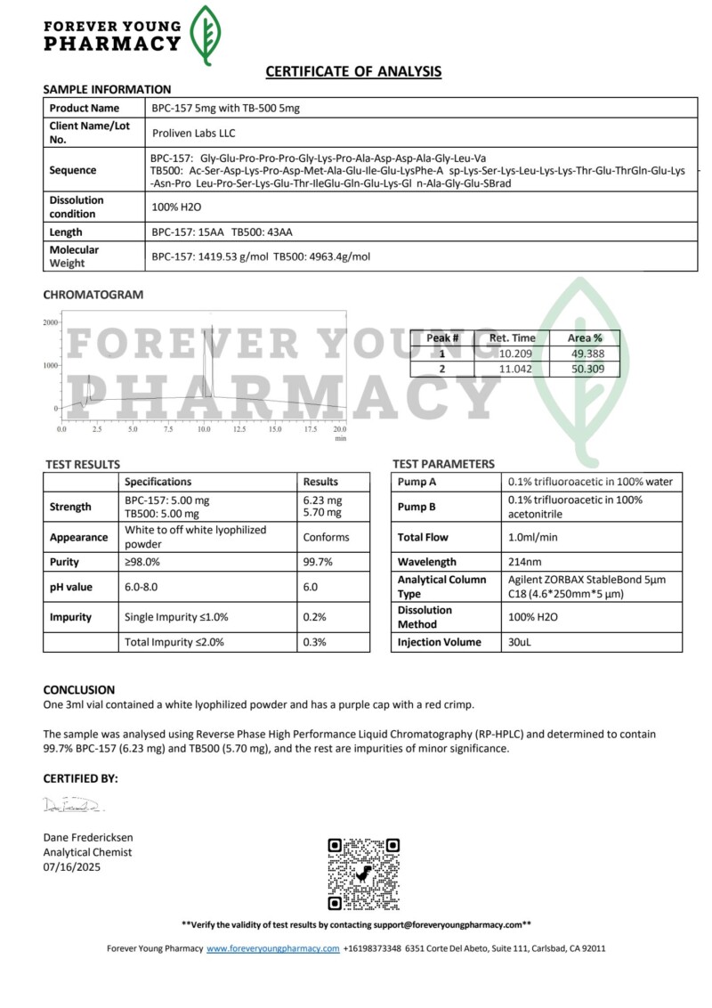 BPC-157 & TB-500 10mg Blend (5mg/5mg) - Image 3