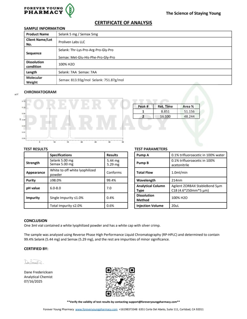 SELANK/SEMAX Blend 5mg/5mg - Image 3