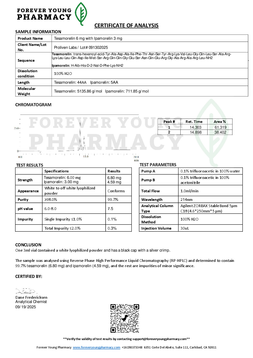 Tesamorelin/Ipamorelin Blend (6.8mg/4.60mg) - Image 3